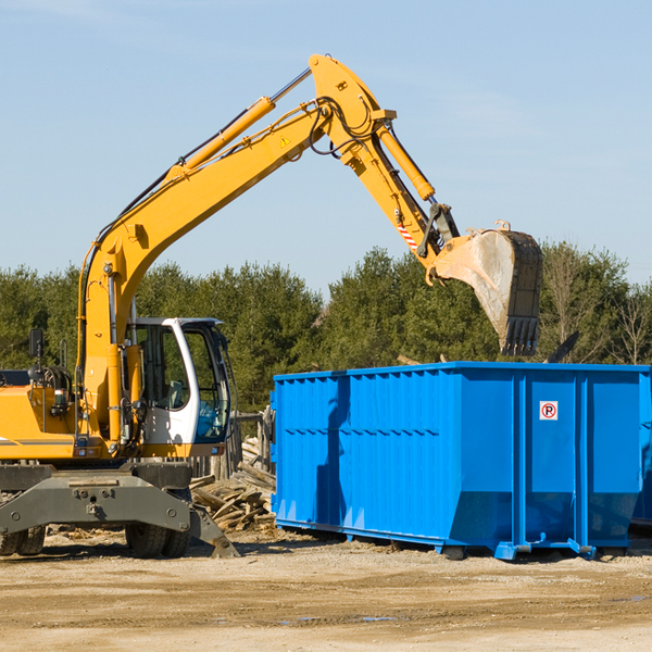 are there any restrictions on where a residential dumpster can be placed in Corinth